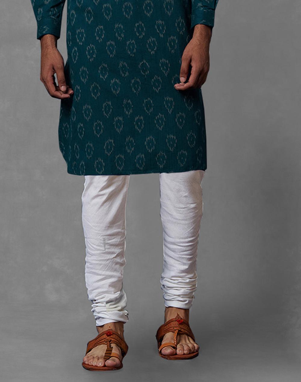 white-cotton-satna-churidar-with-zip-fly-back-pocket