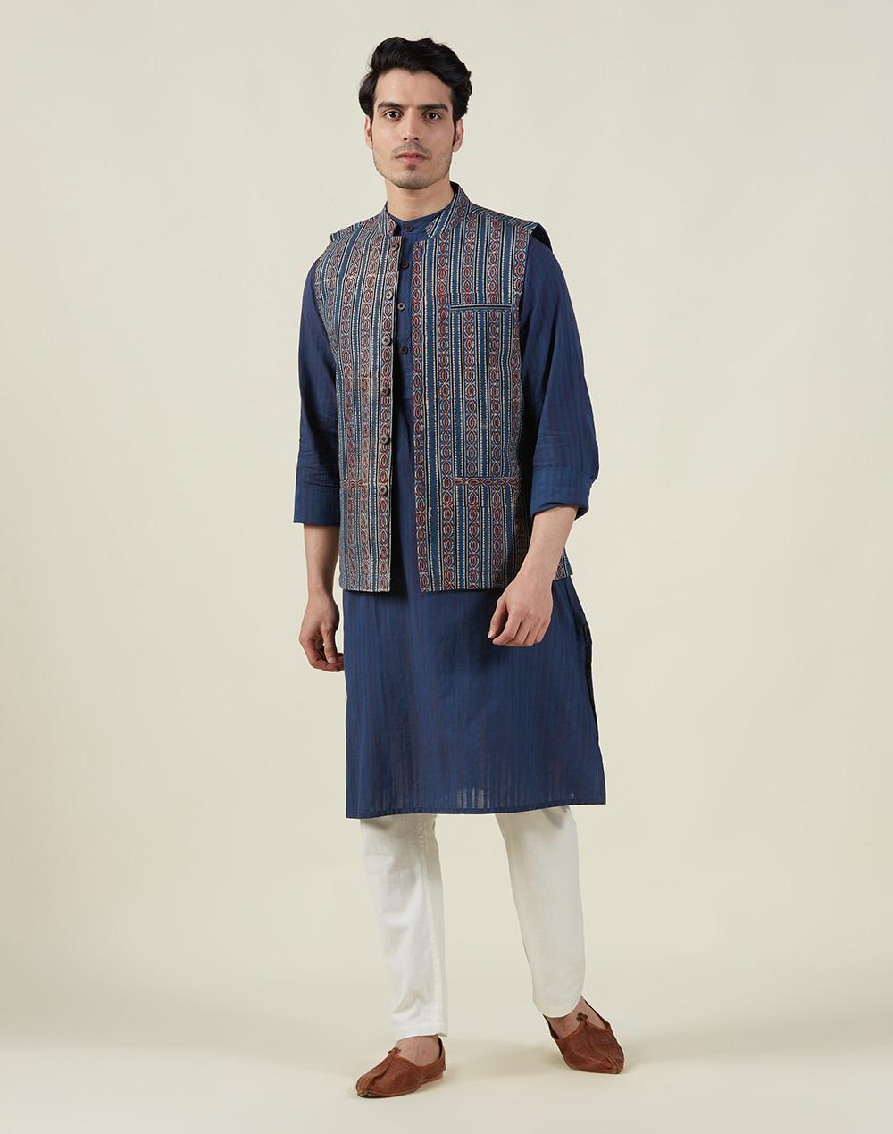 cotton-ajrakh-printed-nehru-jacket