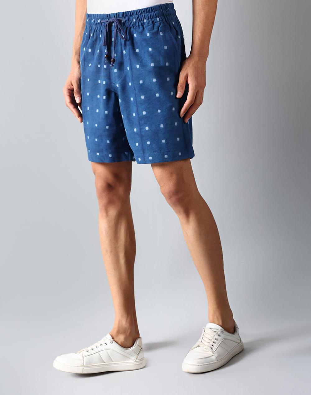 indigo-cotton-tie-and-dye-drawstring-shorts