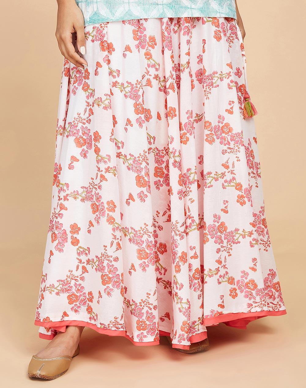 pink-cotton-hand-block-printed-ghera-skirt