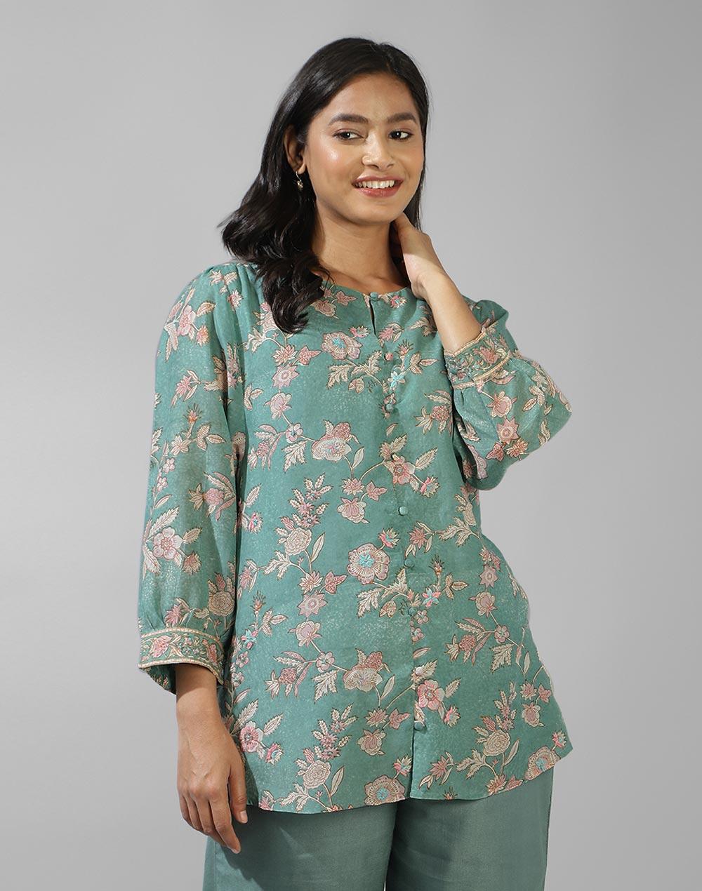 blue-rayon-blend-embroidered-tunic