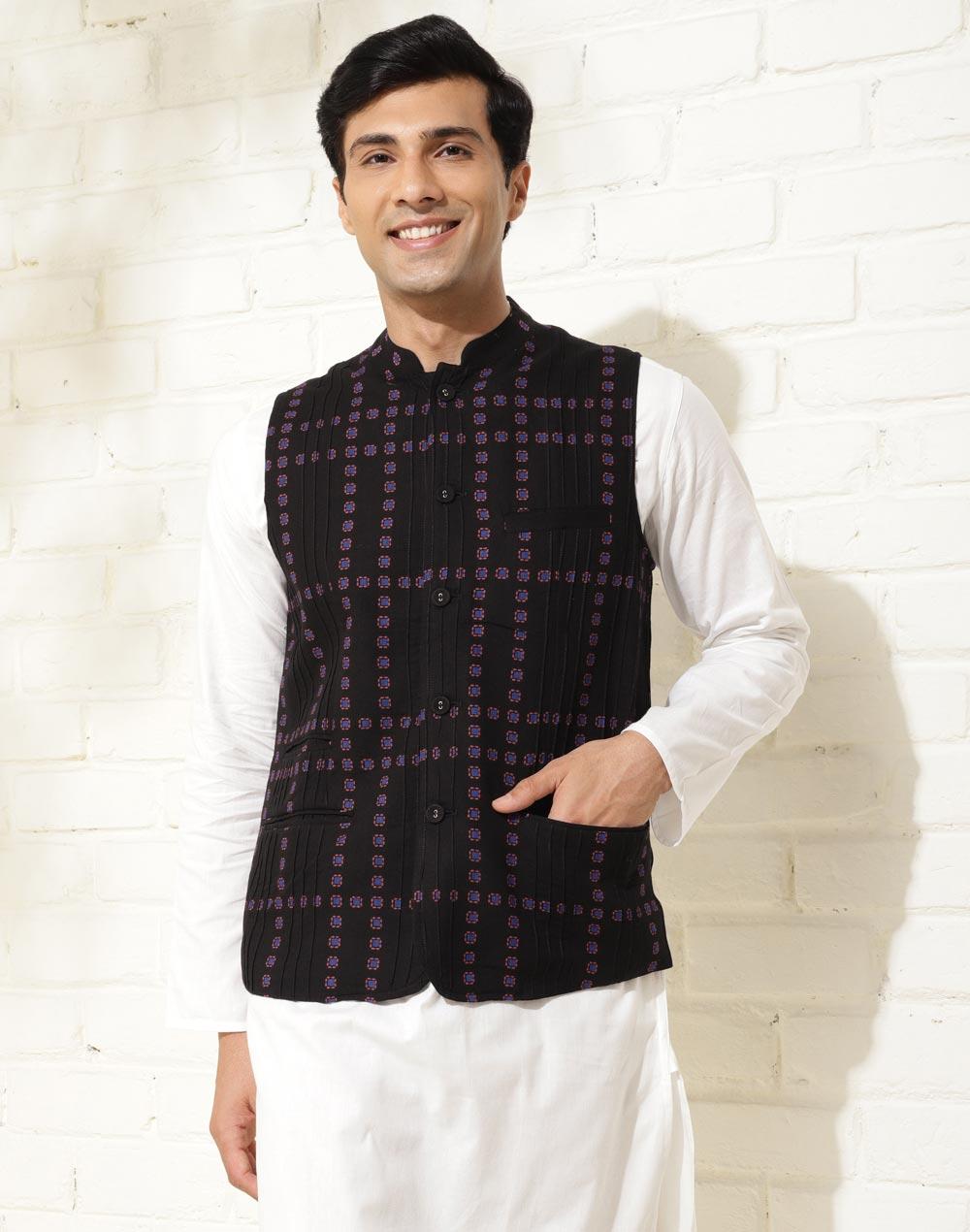 black-cotton-printed-jacket-nehru