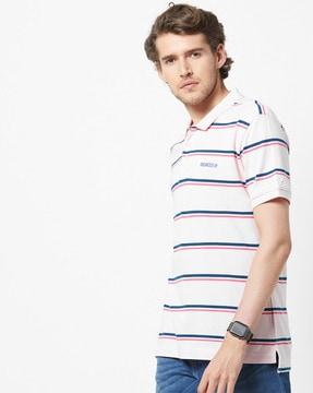striped-polo-t-shirt-with-vented-step-hem