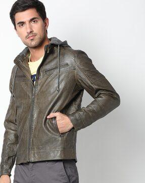 hooded-zip-front-biker-jacket-with-insert-pockets