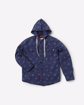 printed-hooded-shirt-with-button-flap-pockets