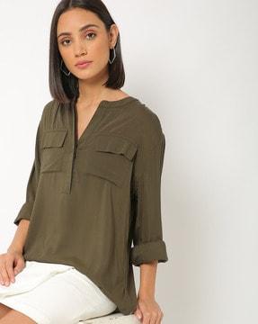 tunic-with-flap-pockets