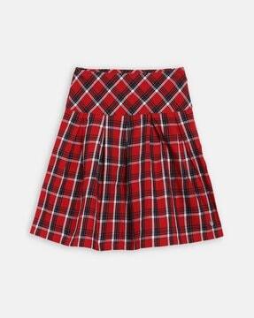 checked-a-line-skirt