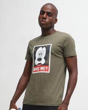 mickey-mouse-print-slim-fit-crew-neck-t-shirt