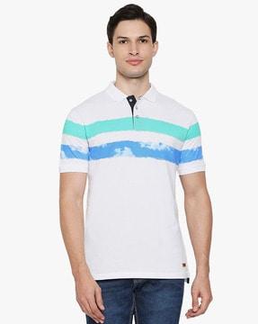 polo-t-shirt-with-contrast-stripes