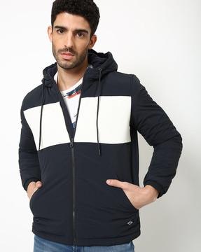 colourblock-slim-fit-zip-front-hooded-jacket