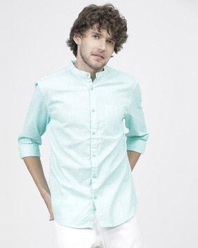 slim-fit-shirt-with-patch-pocket