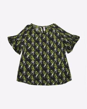 printed-round-neck-top