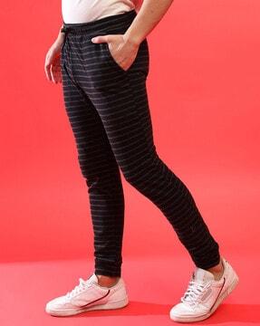 striped-track-pants-with-drawstring-waist
