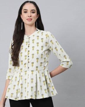 floral-printed-round-neck-tunic
