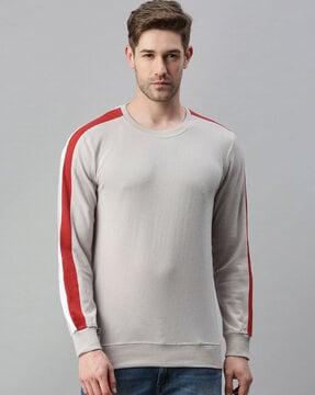 slim-fit-round-neck-sweatshirt