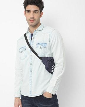 washed-shirt-with-flap-pockets