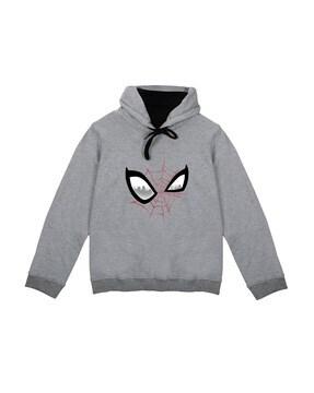 spider-man-print-hoodie-with-ribbed-hems