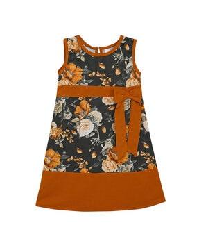 floral-print-sleeveless-a-line-dress