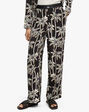 tropical-print-flat-front-trouser
