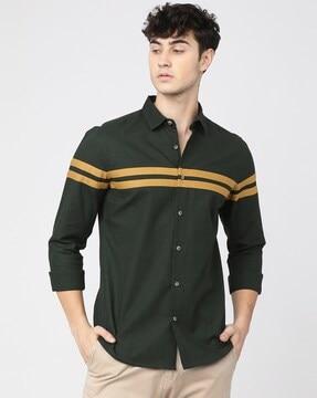 men-slim-fit-shirt-with-contrast-taping