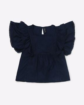 round-neck-top-with-ruffle-accent