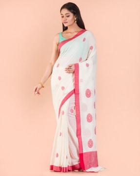 floral-printed-traditional-saree