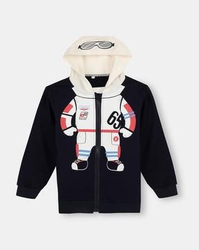 graphic-print-zip-front-hooded-jacket