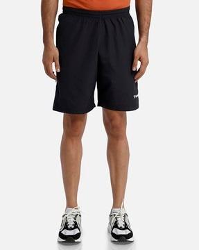 chevron-print-knit-shorts-with-elasticated-waist-