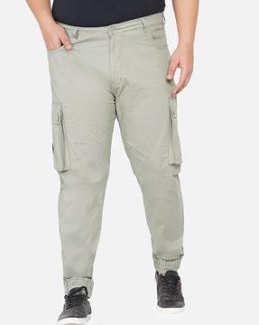 solid-straight-fit-cargo-pants