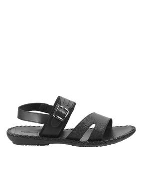 buckle-fastening-sandals-with-genuine-leather-upper