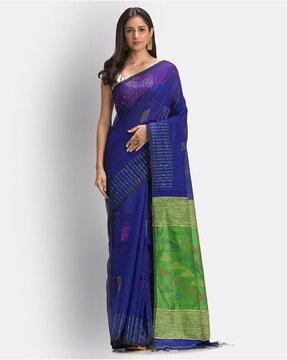 embellished-saree-with-tassel