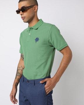 polo-t-shirt-with-embroidered-logo