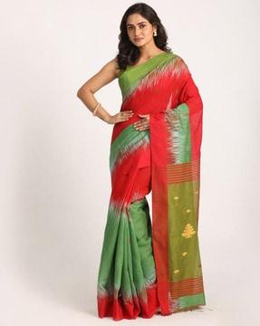 embellished-traditional-saree-with-blouse-piece