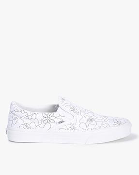 floral-print-slip-on-sneakers