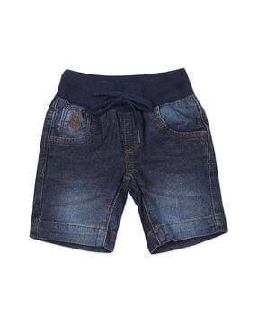 washed-denim-shorts-with-drawstring-waist