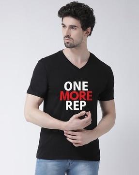 v-neck-t-shirt-with-typography-print