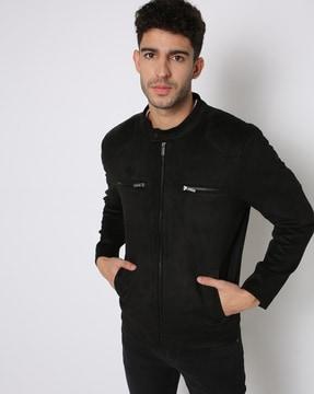 zip-front-slim-fit-jacket-with-slip-pockets