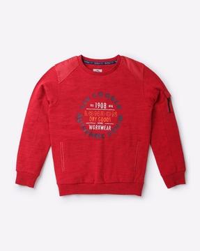 brand-print-sweatshirt-with-ribbed-hem