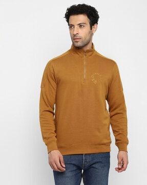 sweatshirt-with-half-zip-closure