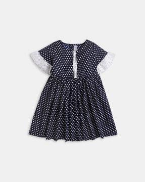 polka-dot-print-fit-&-flare-dress