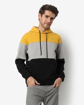 colour-block-hoodie-with-drawstring-fastening