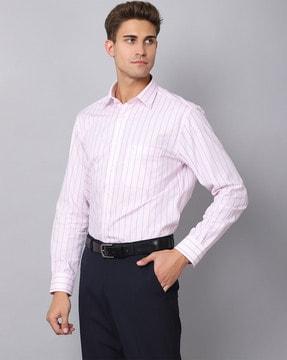 stripes-spread-collar-shirt