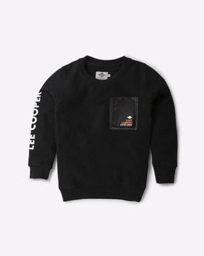 brand-print-sweatshirt-with-patch-pocket