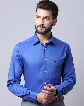solid-shirt-with-patch-pocket