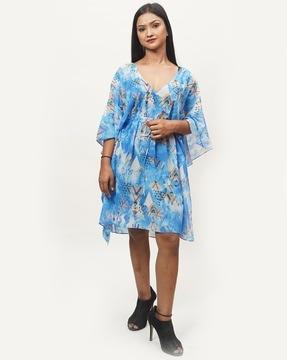 abstract-print-a-line-dress