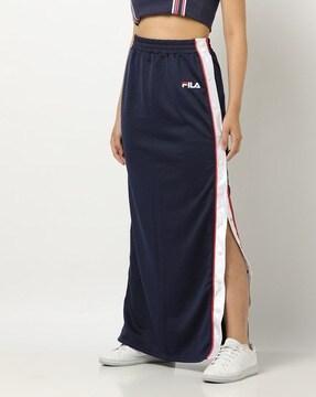 striped-button-front-panelled-skirt
