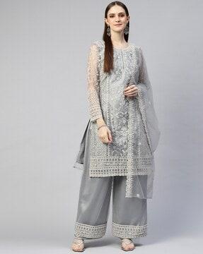embellished-semi-stitched-dress-material