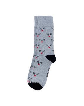 novelty-print-mid-calf-socks