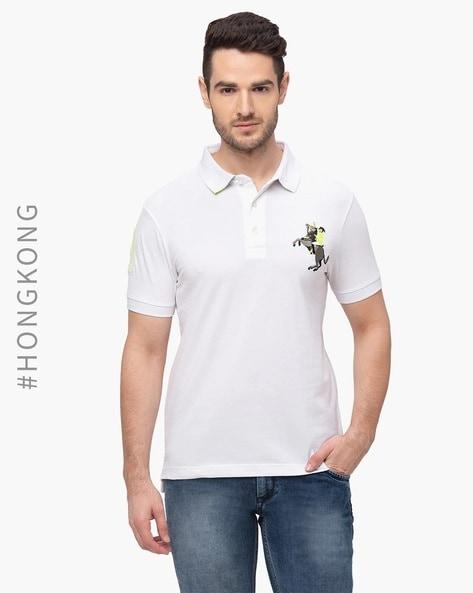 slim-fit-polo-t-shirt-with-applique