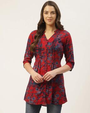 floral-printed-a-line-tunic